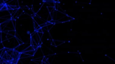 soyut ağ teknolojisi pleksus ai hologram nokta parçacık fütüristik bağlantı, şey internet, hacker sunucu online, bilim atom