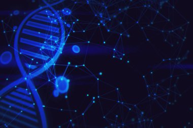 insan genleri genom dna kan sarilik molekül yapısı bilim laboratuvarı, sağlıklı tıbbi araştırma kavramı, 3d illüstrasyon arka plan
