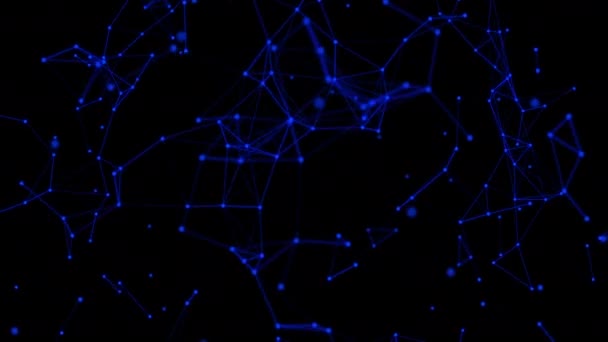 Ai科学原子細胞叢脳 粒子ネットワーク技術 デジタル未来ホログラムデータディープラーニング — ストック動画