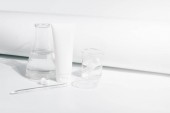 szépség Spa kezelés kozmetikai krém krém csövet palack pakage vizsgálati laboratóriumi tudomány hangával borított orvosi teszt üveg