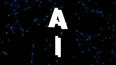 sosyal ağ sistemi arka plan 3d derin öğrenme atom hücre bilim güvenlik sever online siber hacker robot ai render