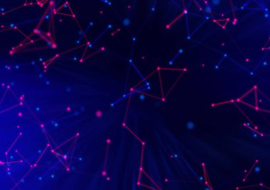 arka plan 3d illüstrasyon render teknoloji ağı ile fütüristik beyin ai robotik bağlanma, sağlık atom hücresi nöron pleksus, dijital derin öğrenme