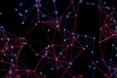 derin öğrenme, güvenlik sever online siber hacker, robot ai, sosyal ağ, arka plan 3d illüstrasyon render