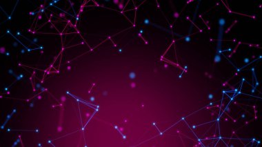 web fütüristik bağlantı, ağ sosyal online, arka plan 3d illüstrasyon render, derin öğrenme, bilim veri bulut depolama dijital, nöron pleksus hücre beyni, teknoloji sistemi