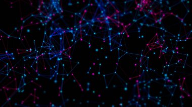 web fütüristik bağlantı, ağ sosyal online, arka plan 3d illüstrasyon render, derin öğrenme, bilim veri bulut depolama dijital, nöron pleksus hücre beyni, teknoloji sistemi