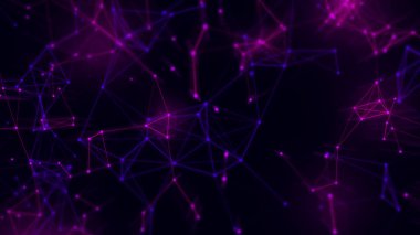 soyut pleksus arka plan 3d illüstrasyon render, derin öğrenme bilim veri bulut depolama dijital, nöron hücre beyni, teknoloji sistemi web fütüristik, ağ sosyal online bağlayan