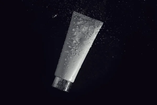 Cosmetische Mockup Crème Fles Pakage Met Beauty Spa Behandeling Top — Stockfoto