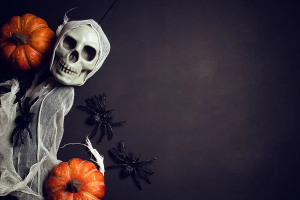 Horror Spooky Grappige Ghost Halloween Pompoen Vakantie Seizoen Groet Nacht — Stockfoto