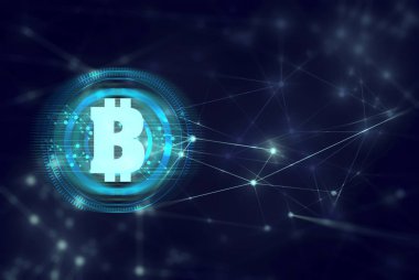 ai veri bitcoin parası için sosyal ağa bağlanıyor kripto döviz ticareti uygulaması konsepti, dijital varlık riski finans