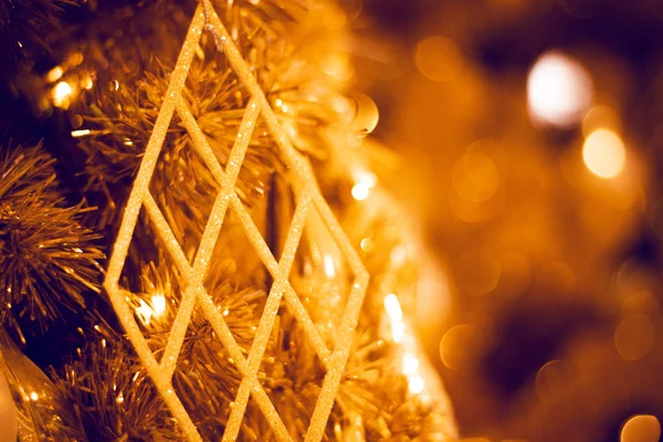 Gelukkig Nieuwjaar Vrolijk Kerstseizoen Groet Vakantie Festival Met Goud Rekwisiet — Stockfoto
