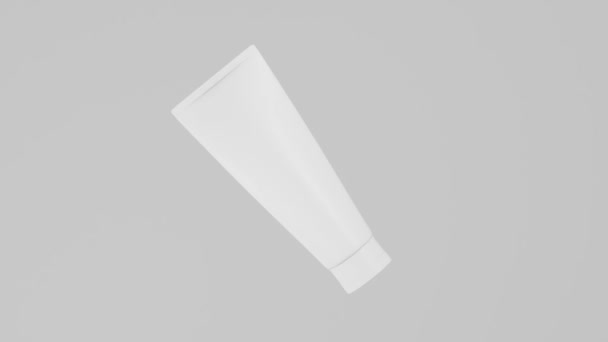 Tratamento Beleza Cuidados Médicos Cosméticos Loção Creme Mockup Embalagem Ilustração — Vídeo de Stock