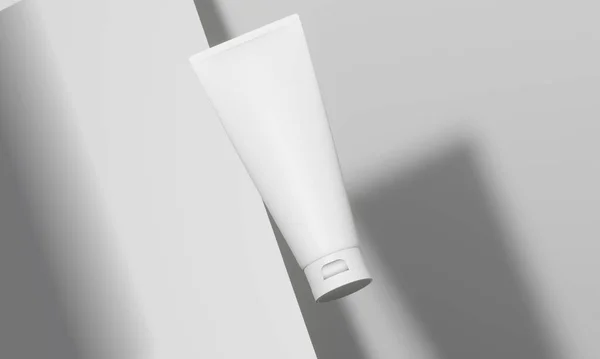 Schoonheid Behandeling Medische Huidverzorging Cosmetische Lotion Crème Mockup Verpakking Illustratie — Stockfoto