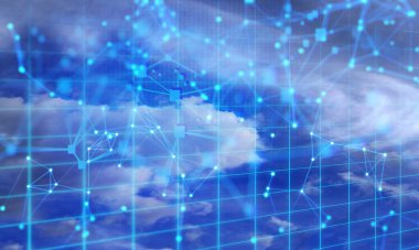 ağ sosyal çevrimiçi makine derin öğrenme, veri bulut depolama dijital, uydu sinyali