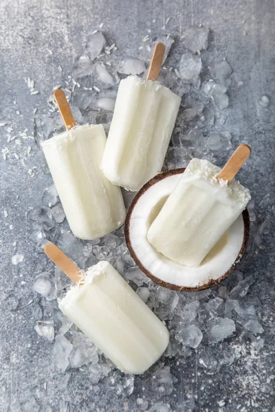 coconut ice cream popsicles