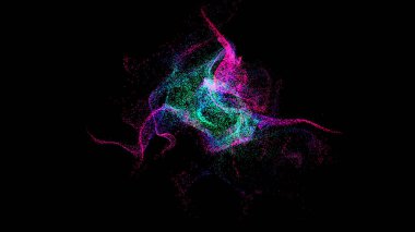 Rastgele renklerin 3 boyutlu difüzyonu