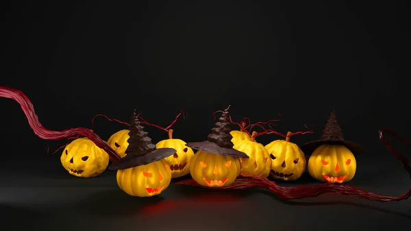 Pumpkin lanterns, or Jack-o\'-lantern, are decorations that are popular for Halloween. Looks like an orange pumpkin.