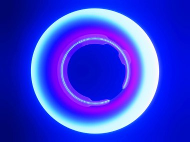 neon parıltısı 3d halka render sanal grafik biçimi