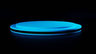 Diskler 3d model platformu soyut sahne canlandırmaları yapıyor.