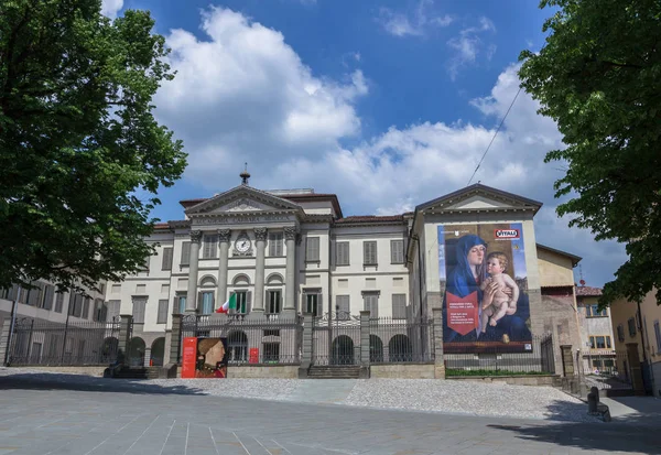 Accademia Carrara Είναι Μια Γκαλερί Τέχνης Και Στην Ακαδημία Καλών — Φωτογραφία Αρχείου