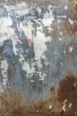 Doku eski paslı billboard panel üzerinde yırtık reklam. Senin yaratıcı arka planlar için idealdir.