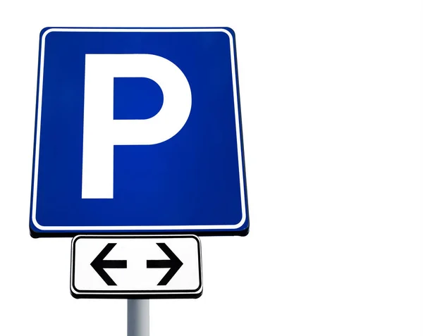 Parking Sign Isolated White Background Space Text Royalty Free Stock Photos