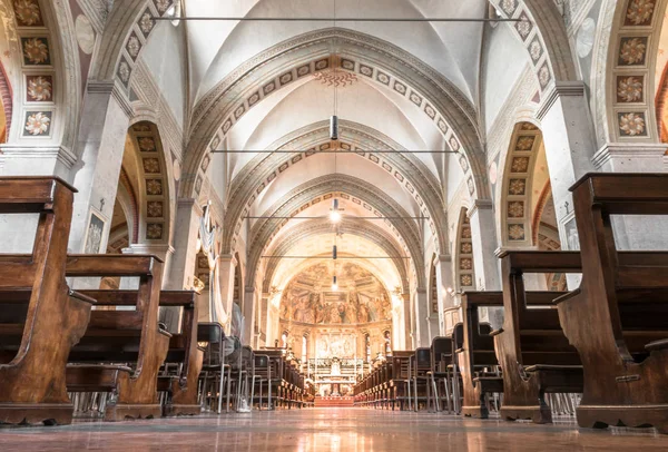 All Interno Una Chiesa Italia Simbolo Del Cristianesimo Del Cattolicesimo — Foto Stock