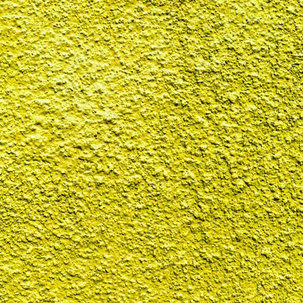 Abstract Yellow Wall Plastered Texture Rustic Background — Stock Photo, Image