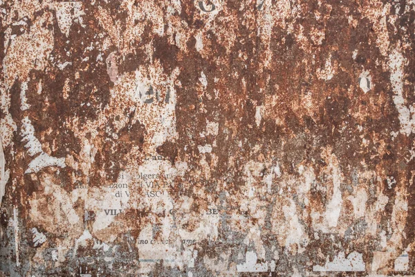 Rusty Background Torn Pieces Paper — Stock Photo, Image