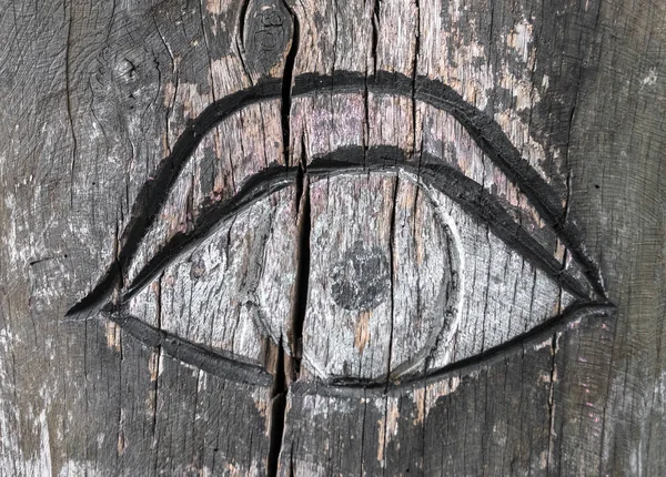 Intarzované Oko Kůře Stromu Ideální Pro Koncepty Pozadí Textury — Stock fotografie