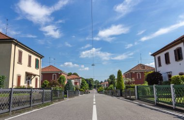 Crespi köyü d'Adda - Capriate San Gervasio, Bergamo çalışma / İtalya - 15 Haziran 2018.