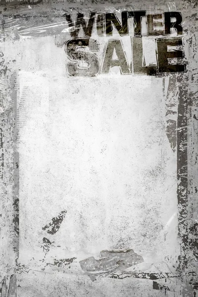 Vinter Försäljning Grunge Bakgrund Med Grungy Ram Och Resterna Scotch — Stockfoto