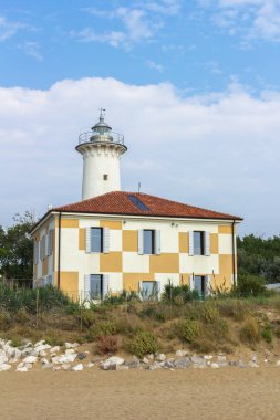 Lighthouse on the Adriatic riviera clipart