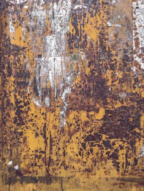 Paslı metalik çelik plaka