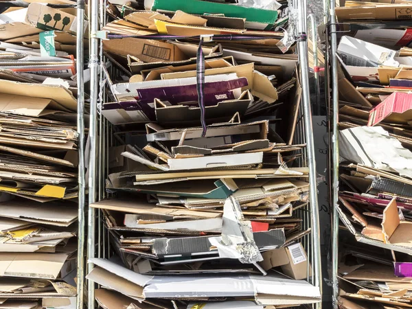 Stack of paper for recycling