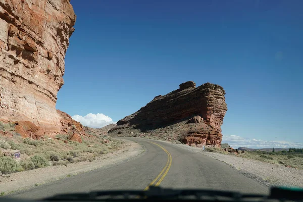 Patagonya 'da kavis yolu 