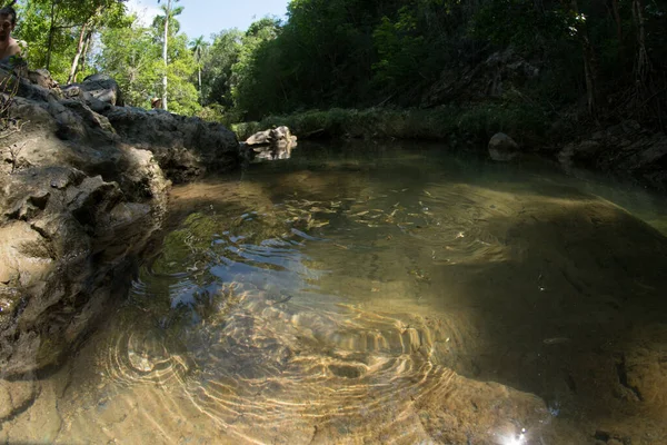 Orta Küba 'da nehir vahşi.