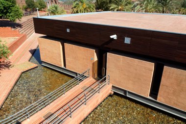 Silves (Algarve) Portekiz. Castle of Silves içinde yeni inşaat