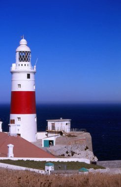 Gibraltar (Birleşik Krallık). Deniz feneri Punta Europa koloni Gibraltar