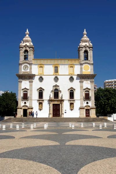 Faro Algarve Portogallo Igreja Carmo Carmen Church Nella Città Faro — Foto Stock