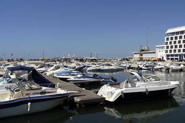 Faro Algarve Portugal Yachthafen Der Stadt Faro — Stockfoto