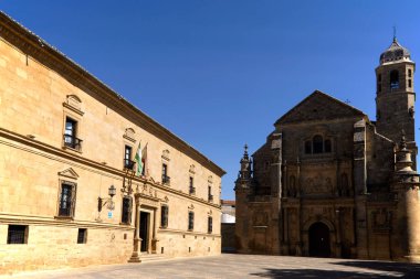 Ubeda (Jan) İspanya. Kutsal Şapel Plaza Vazquez de Molina Ubeda şehir, dünyanın Savior