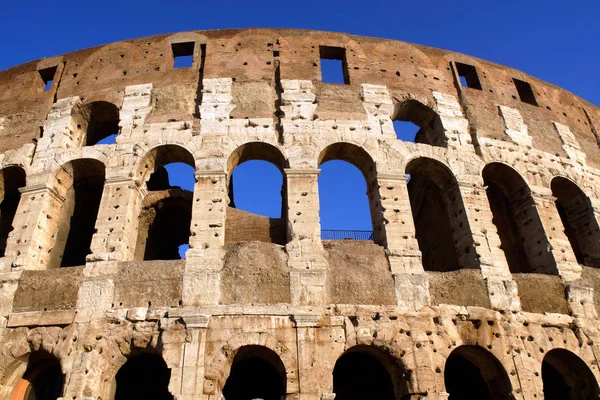 Rzym Włochy Zewnętrzna Część Koloseum Rzymie — Zdjęcie stockowe