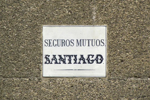 Santiago Compostela Spagna Compagnia Assicurativa Nella Città Santiago Compostela — Foto Stock