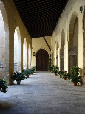 Baeza (Jaen) İspanya. Cloister Nativity of Our Lady of Baeza Baeza şehir Katedrali
