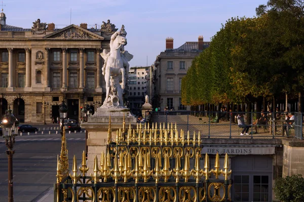 Paříž Francie Zlaté Brány Zahrady Tuileries Vedle Place Concorde Městě — Stock fotografie