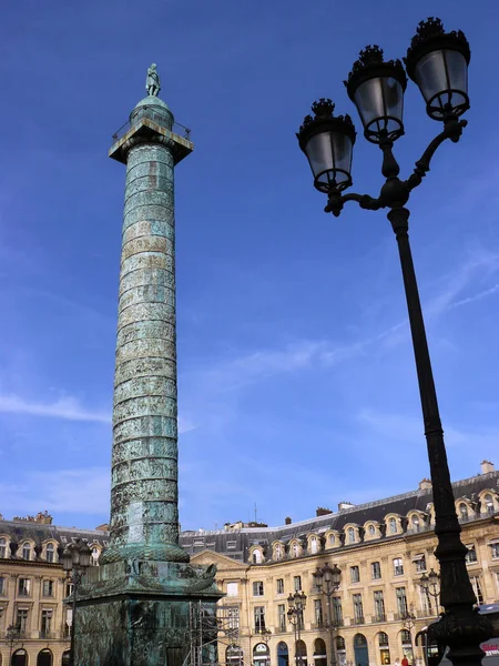 París Francia Lugar Vendme Columna Vendme Columna Austerlitz Primer Distrito — Foto de Stock