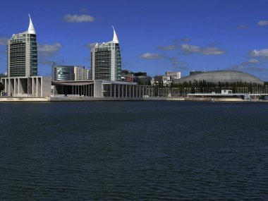 Lizbon (Portekiz). Bask de Gama Tower of Nations Park Lizbon şehir içinde yapısını ayrıntıları