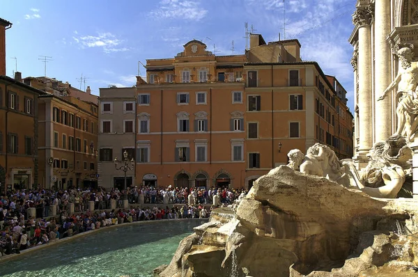 Roma Talya Fontana Trevi Roma Nın Tarihi Merkezi — Stok fotoğraf