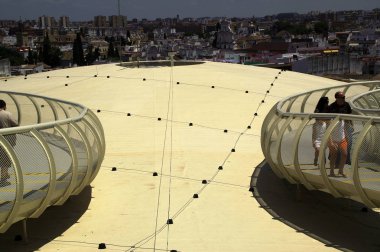 Seville (İspanya). Plaza de la Encarnacion Seville Metropol şemsiye üst