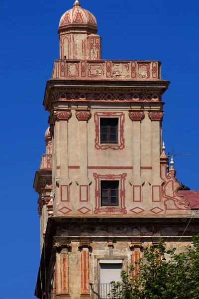Cadiz Spanya Cadiz Şehir Içinde Dört Kule Evin Mimari Detay — Stok fotoğraf